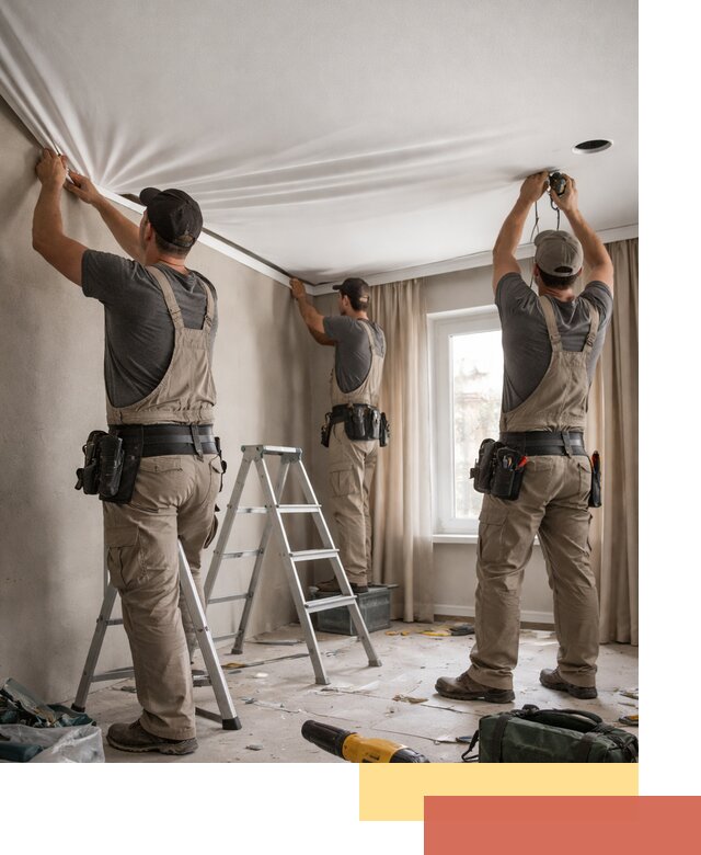 Монтаж матового натяжного потолка в Саянске качественно и быстро