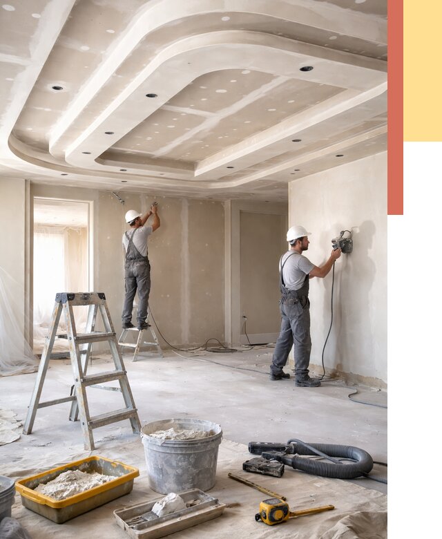 Многоуровневый потолок из гипсокартона в Саянске от 763 руб. под ключ | ОТДЕЛОЧНИК-Сск