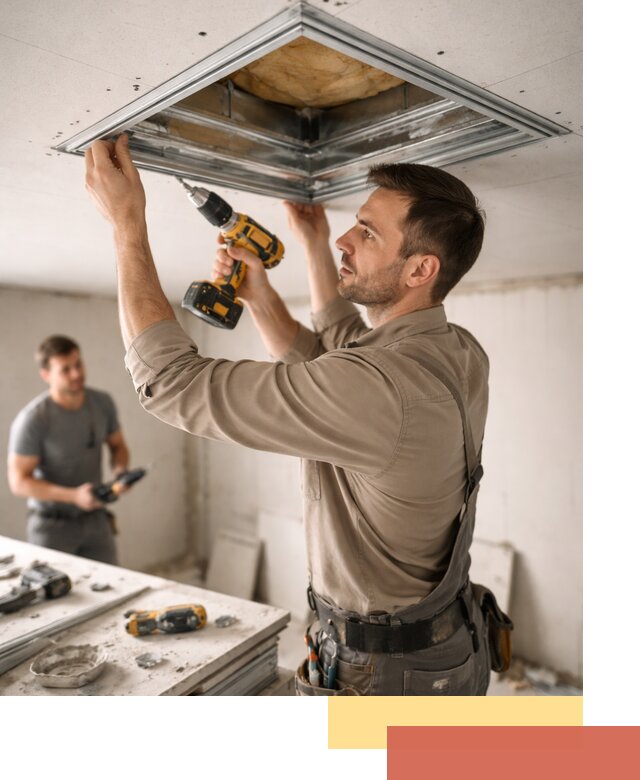 Монтаж люка в потолок из ГКЛ в Саянске