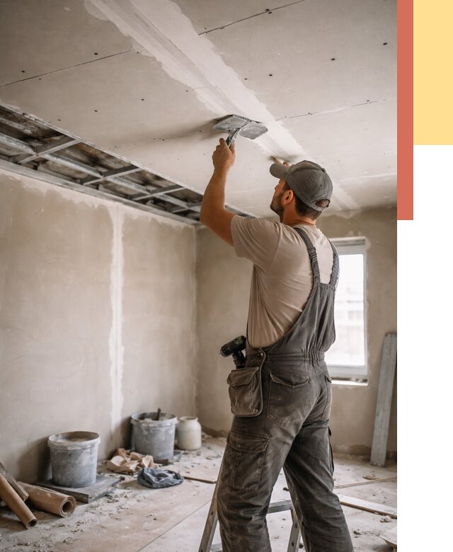 Ремонт потолка из гипсокартона в Саянске от 661 руб./м² — быстро и недорого | ОТДЕЛОЧНИК-Сск