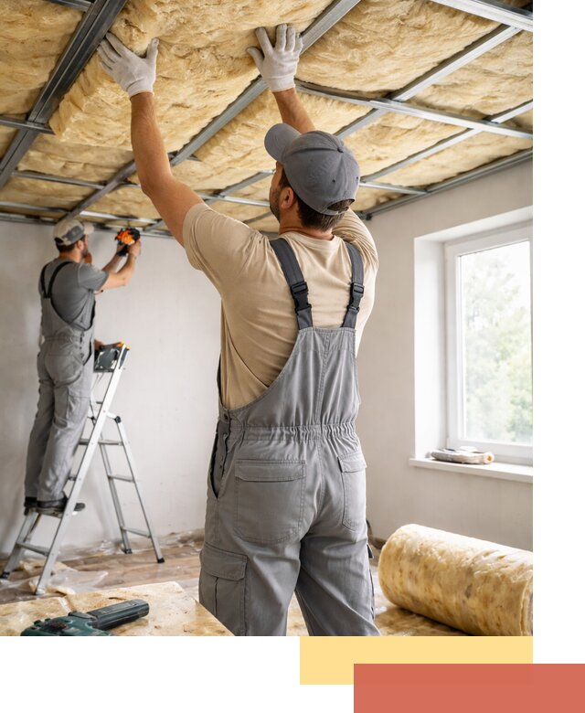 Утепление потолка под ключ в Саянске качественно и быстро