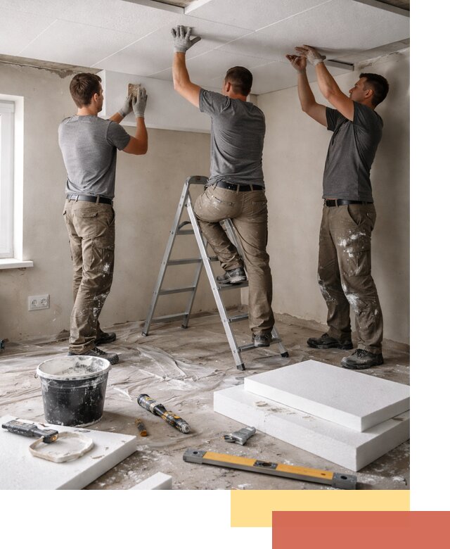 Утепление потолка пенопластом в Саянске быстро и качественно