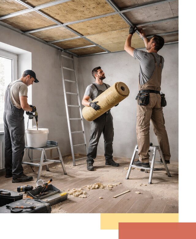 Шумоизоляция потолка в Саянске: профессиональный монтаж и отделка